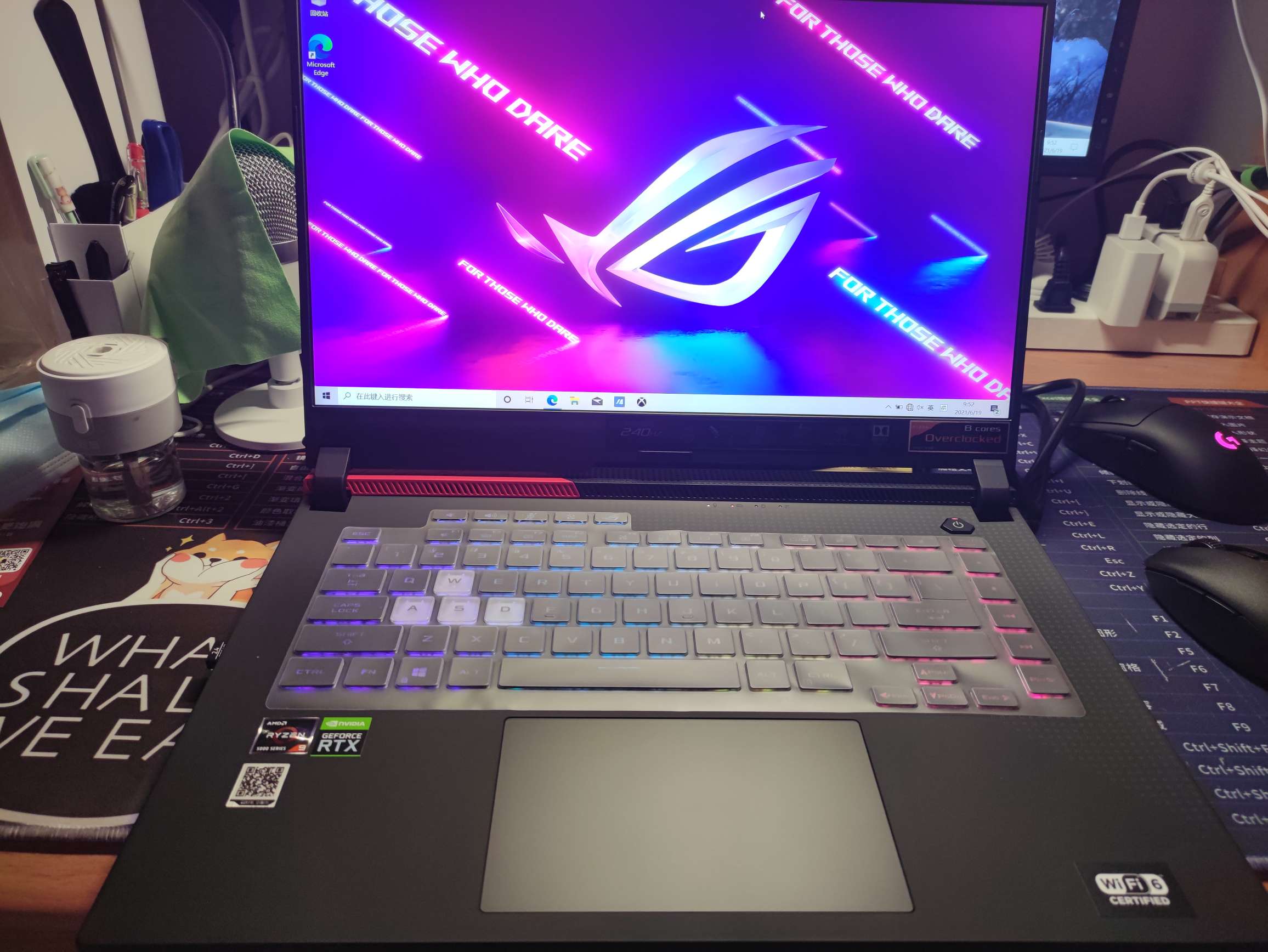 rog魔霸新锐2021款游戏笔记本电脑