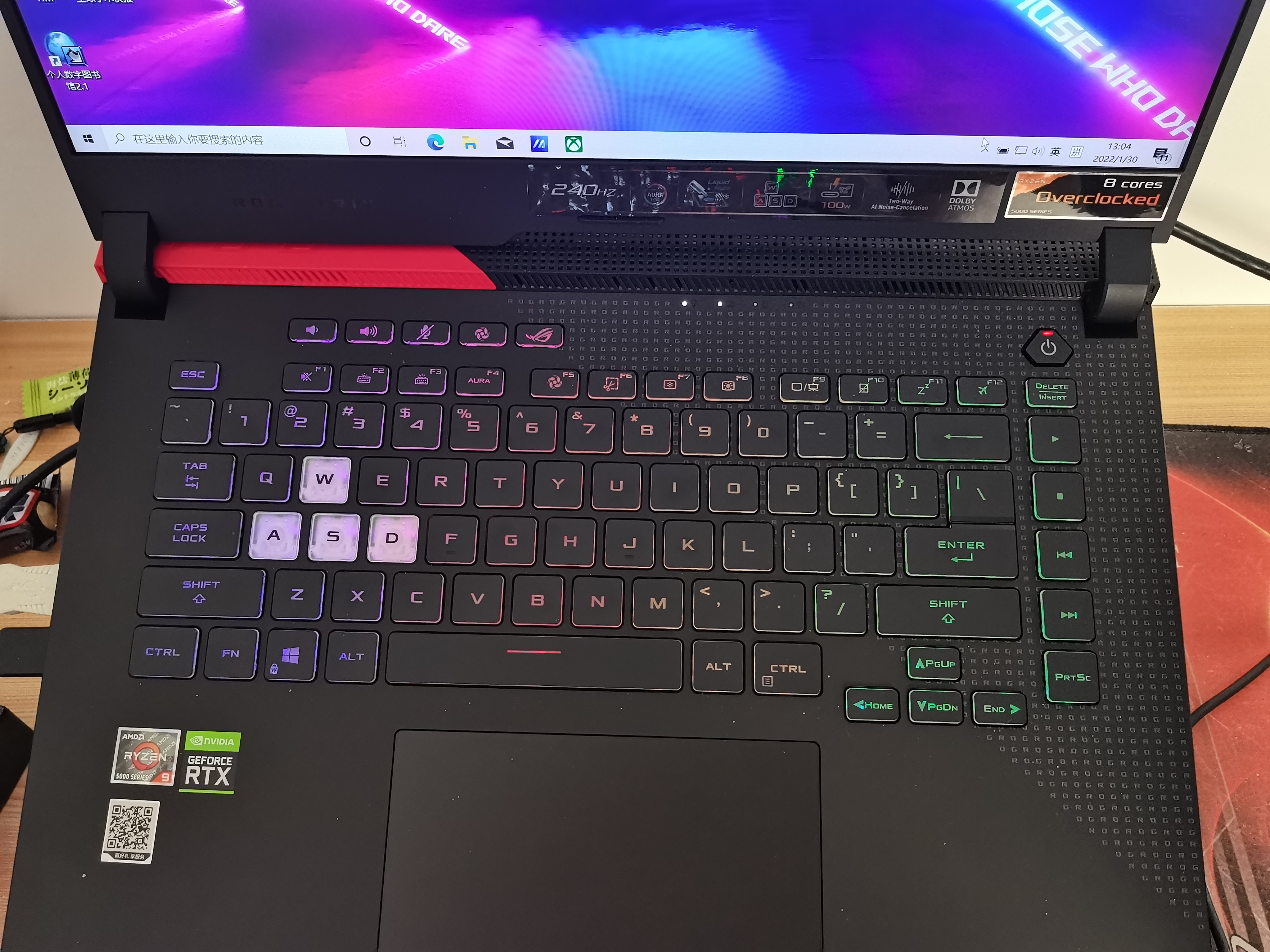 3年延保版rog魔霸新锐2021款锐龙r9geforcertx306016g内存240hz156