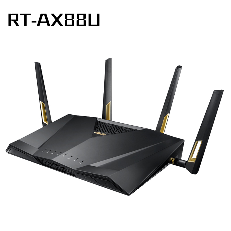 华硕（ASUS）RT-AX88U无线路由器全千兆/游戏路由器/MU-MIMO/WiFi6路由器/双频四核八LAN口6000M